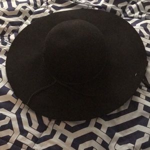 NWT BP rope trim black wide brimmed hat